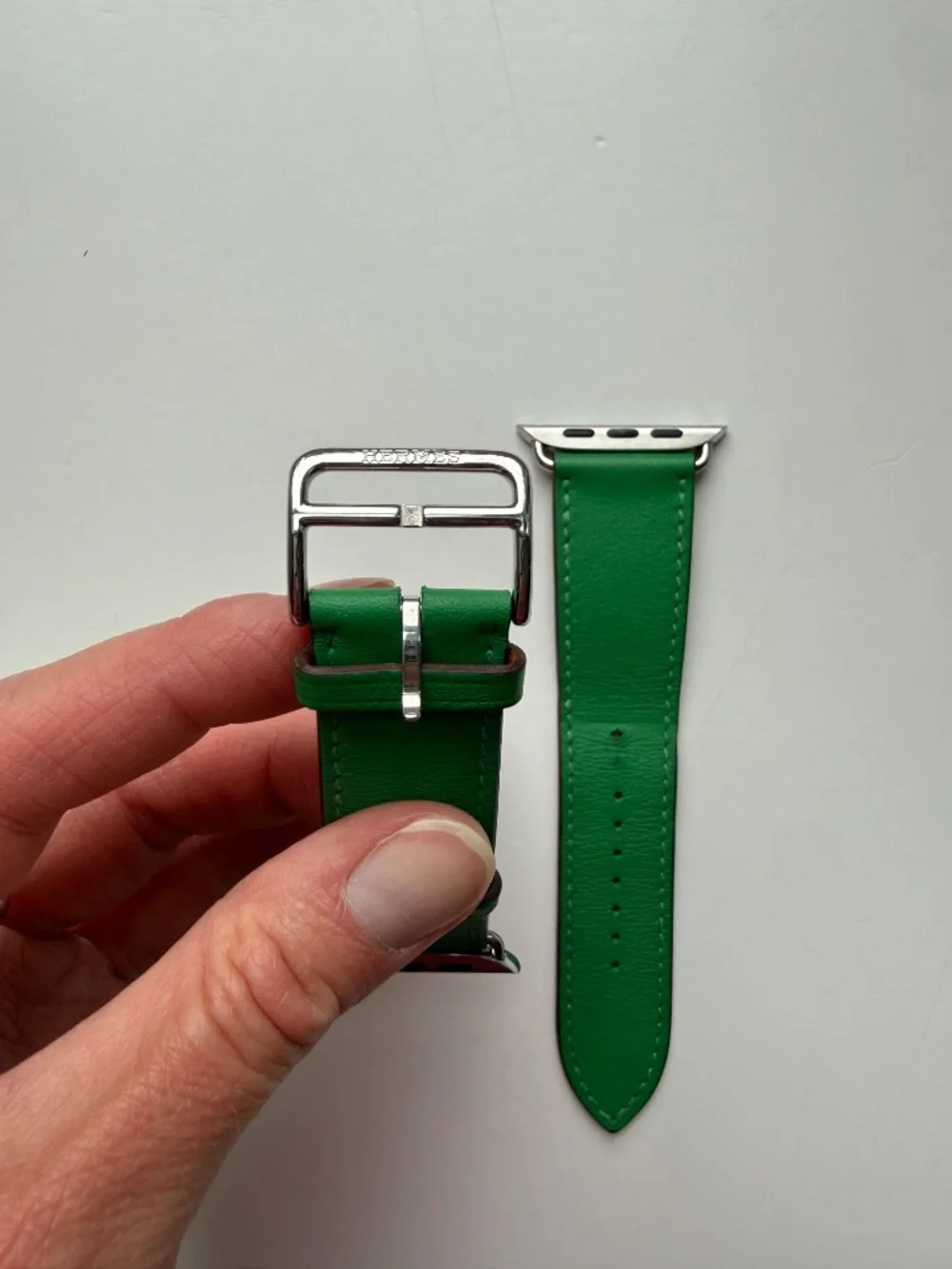 Apple Watch Hermès - 46mm Green leather band